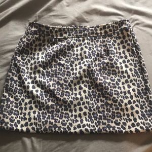 NWT Nasty Gal Velvet Leopard Skirt